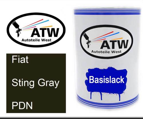 Fiat, Sting Gray, PDN: 500ml Lackdose, von ATW Autoteile West.